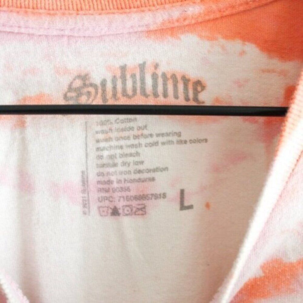 Sublime Sun Graphic Tie Dye Short Sleeve T-Shirt Large - Picture 6 of 6